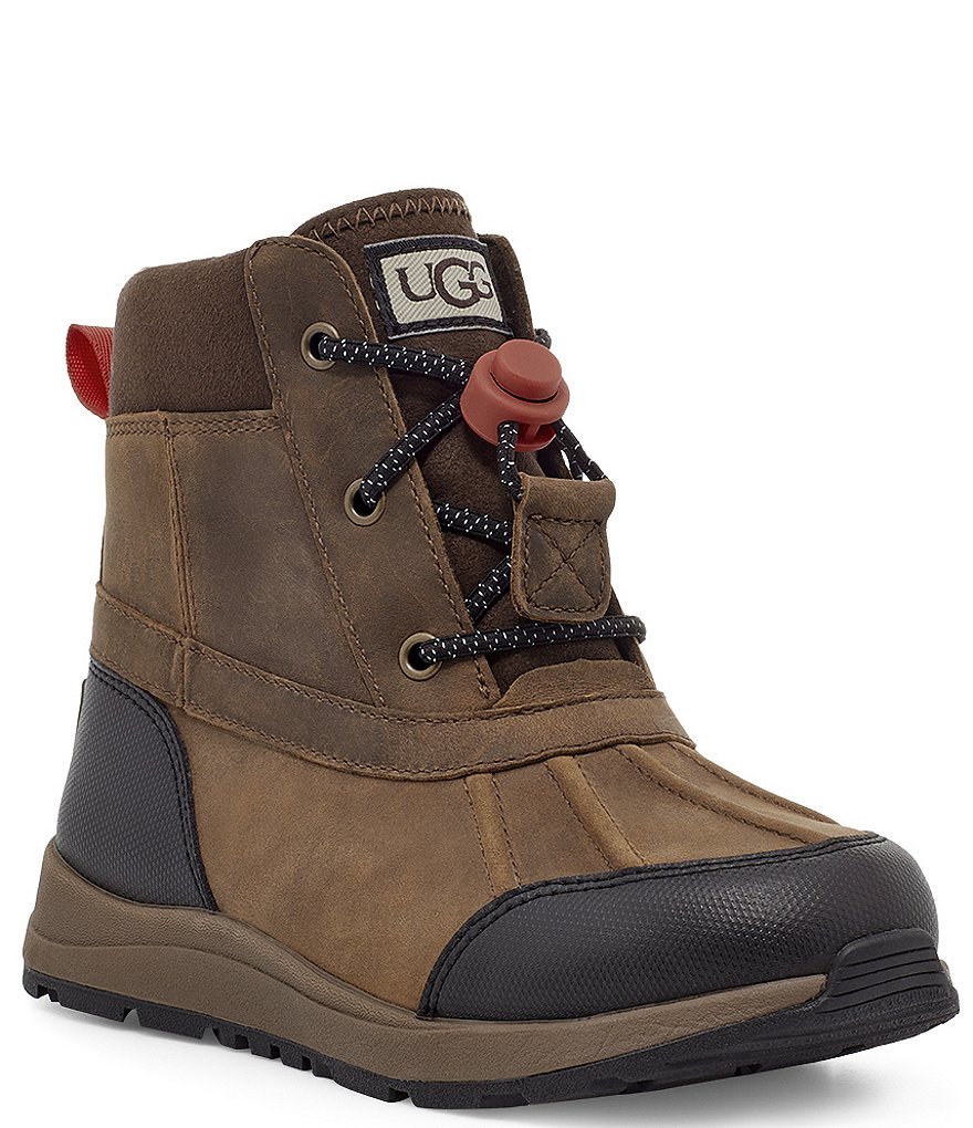 UGG NEW Kids Turlock Black Waterproof Boots Big Kid Size 6