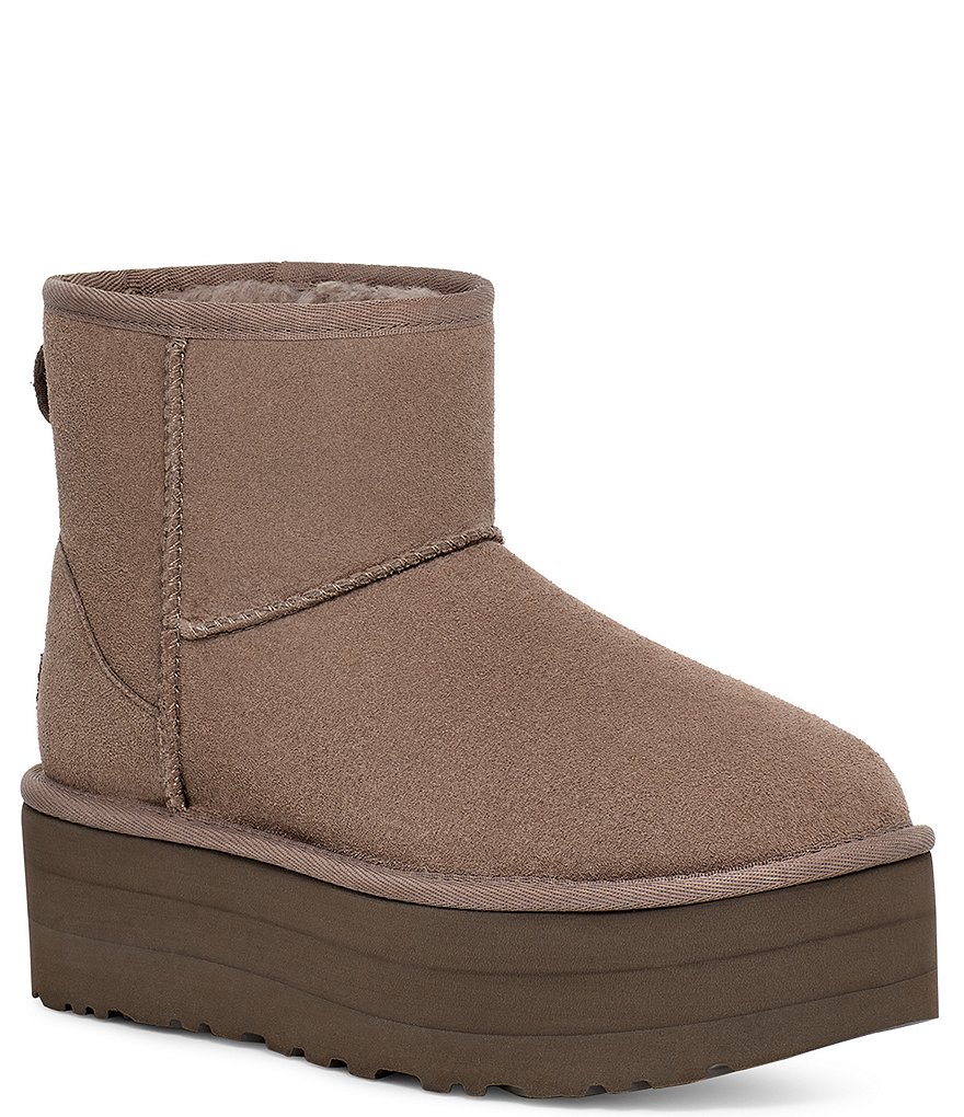 UGG Classic Mini Suede Platform Booties