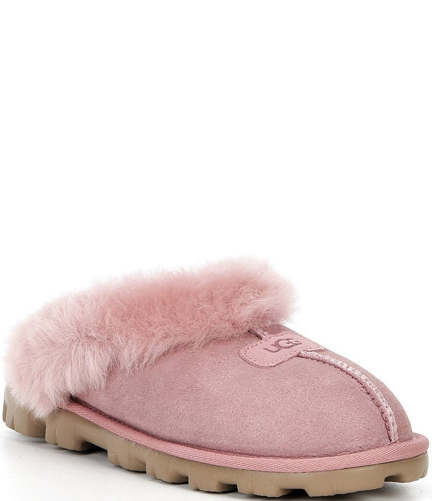 UGG Coquette Suede Signature Logo Detail Cold Weather Slippers