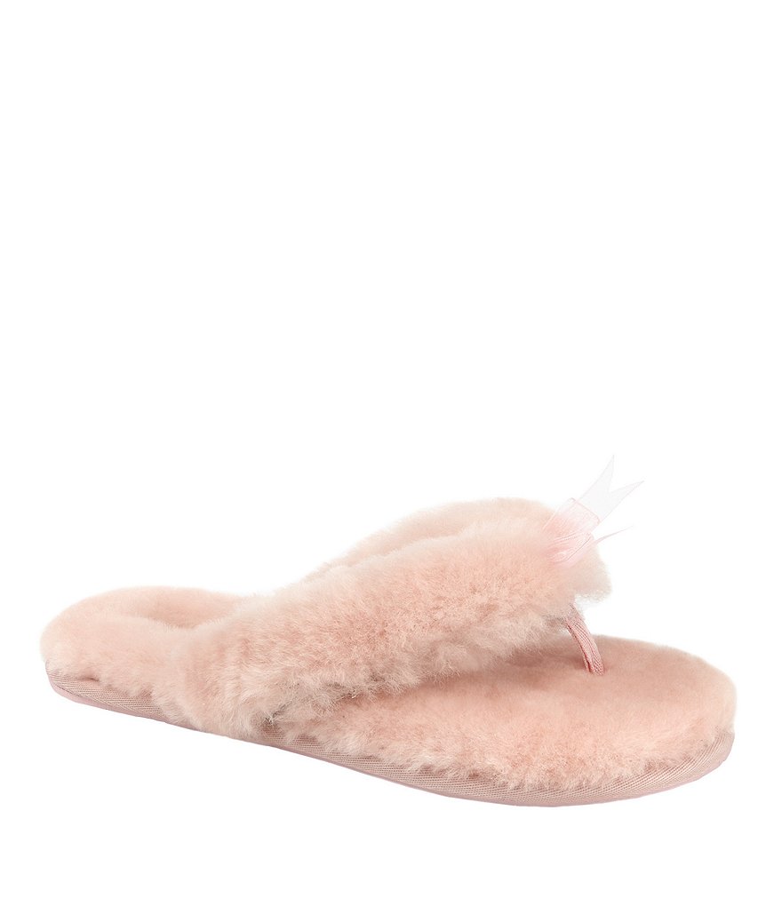 ugg fluff flip flop slippers