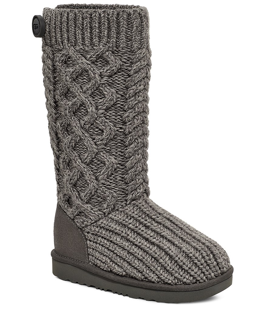 UGG Girls' Classic Cardi Cabled Knit Boots (Infant) | Dillard's