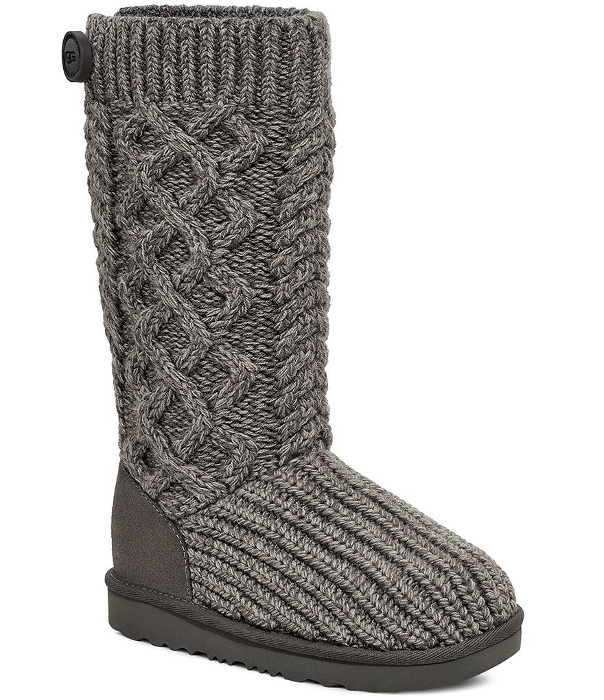 UGG Girls' Classic Cardi Cabled Knit Boots (Toddler) | Dillard's