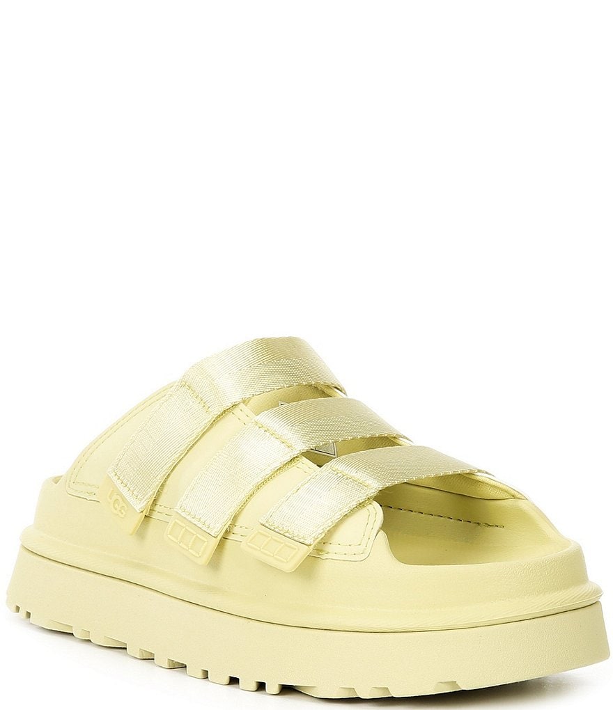 サンダル・ミュール UGG Golden Glow Platform Strap Slide Golden Glow Slide Jasmi UGG Goldenglow EVA Family Matching Platform Slide Sandals