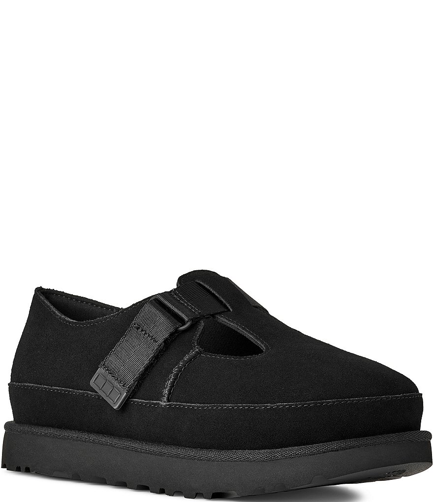 UGG® Goldenstar Suede Platform Mary Jane Clogs | Dillard's