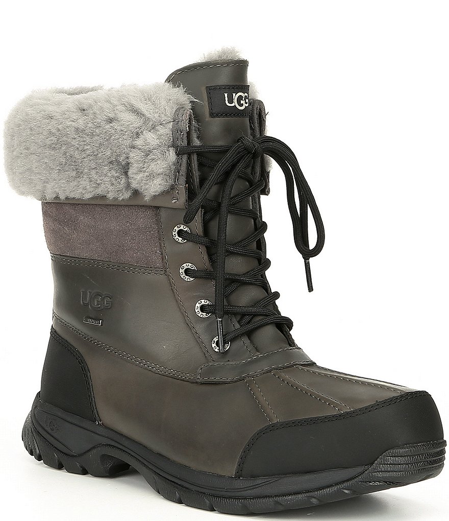 UGG Men's Butte Waterproof Leather Cold Weather Boots | Dillard's