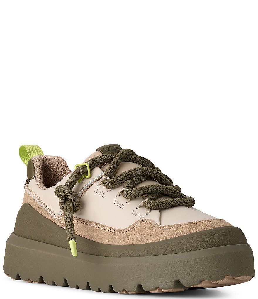 UGG Men's Heritage Leather Utility Chunky EVA Platform Sneakers