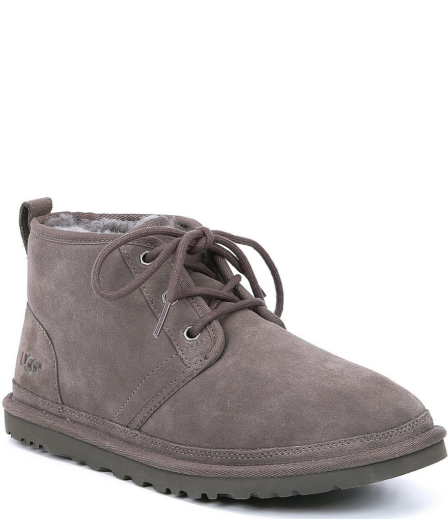 Ugg® Mens Neumel Classic Fur Lined Suede Lace Up Chukka Boots Dillards