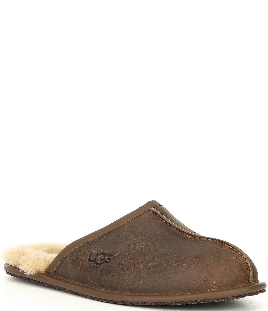 Ugg leather shop slippers