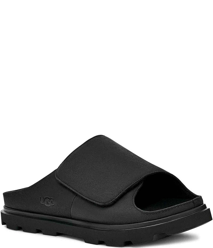 UGG Men's Solano Nubuck Flat Slide Sandals | Dillard's