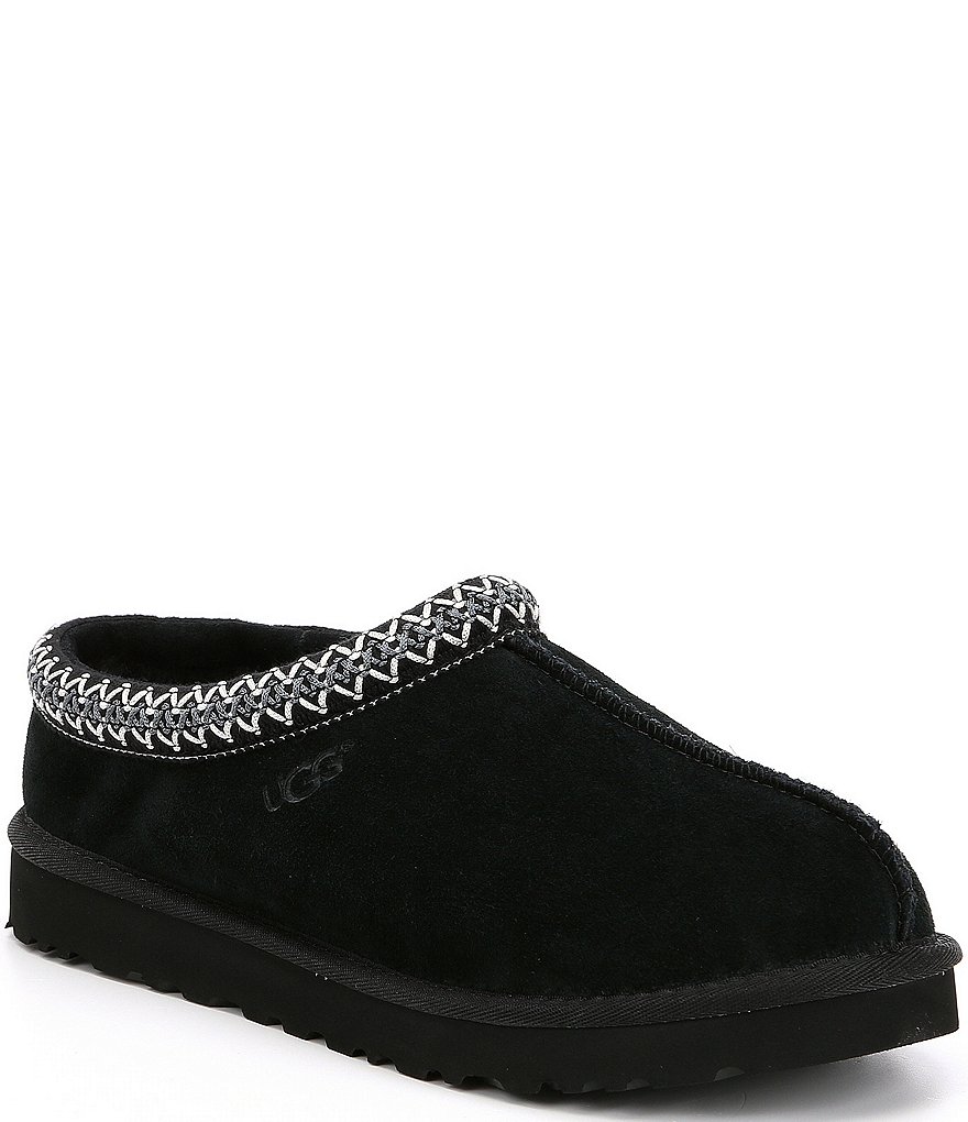 Ugg black on sale mens slippers