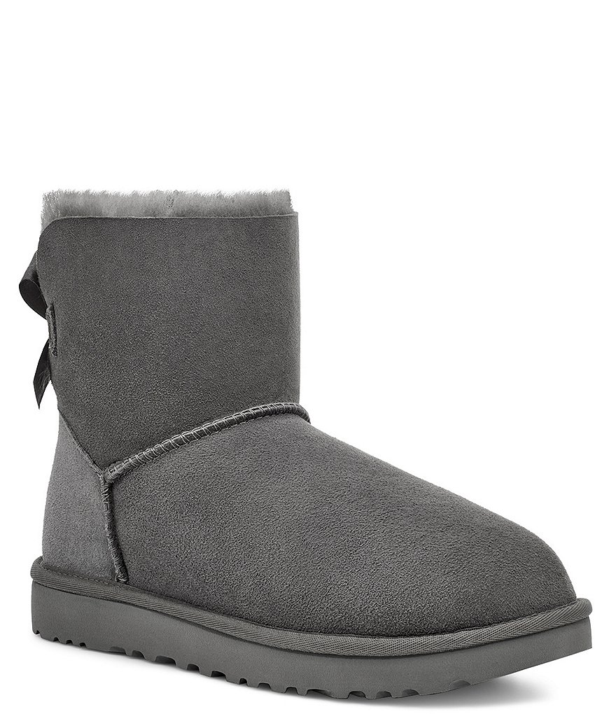 grey ugg boots bailey bow