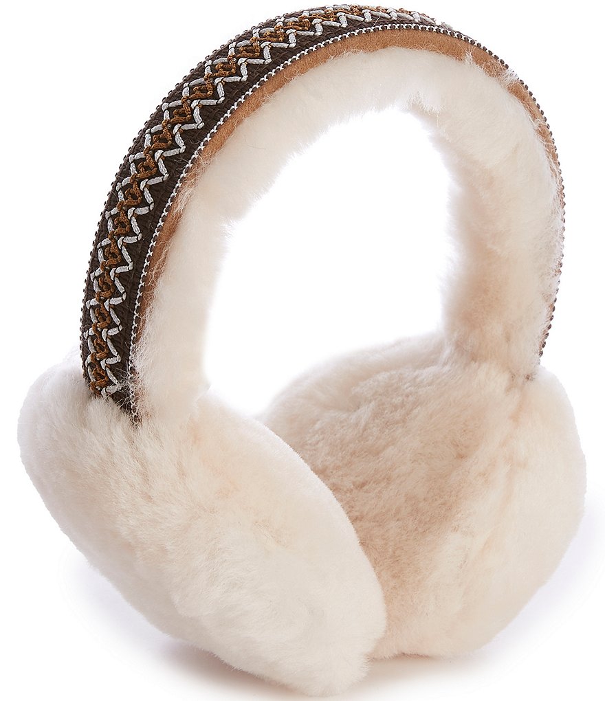 UGG SHEEPSKIN EMBROIDERY EARMUFF イヤーマフ UGG® Sheepskin Embroidery Earmuff for Women | UGG®