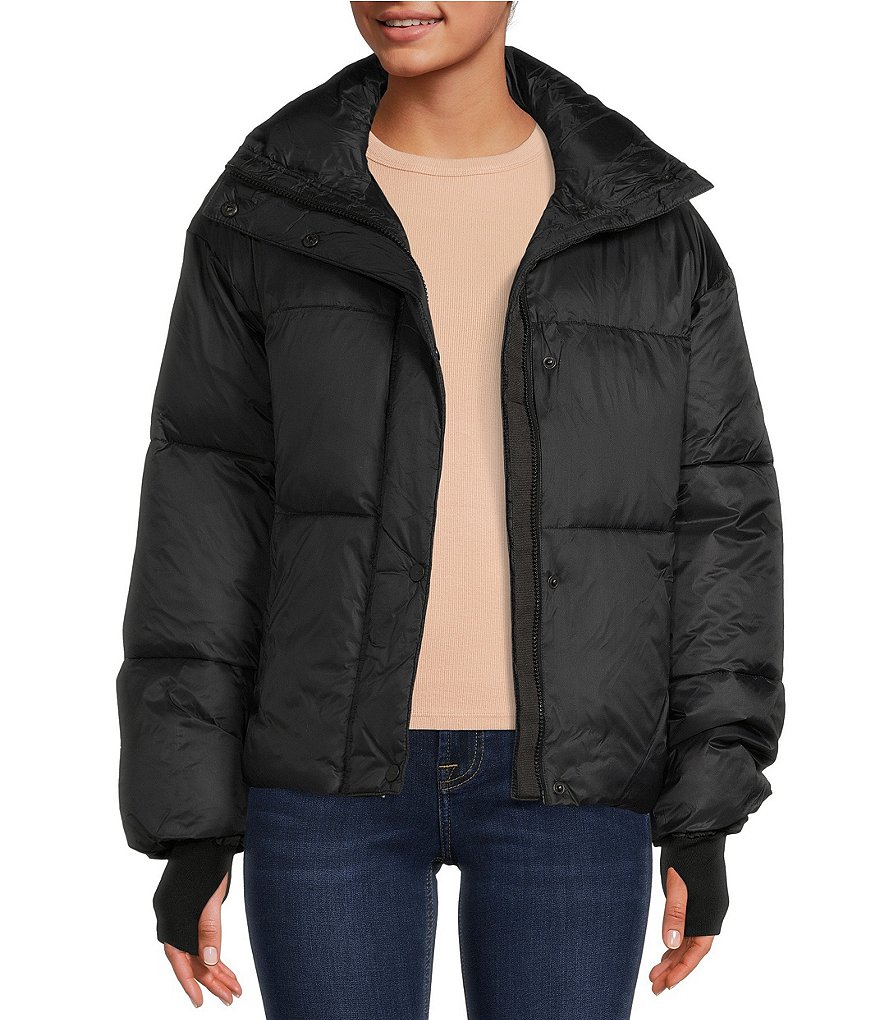 UGG Vickie Long Sleeve Stand Collar Water Resistant Puffer Jacket ...