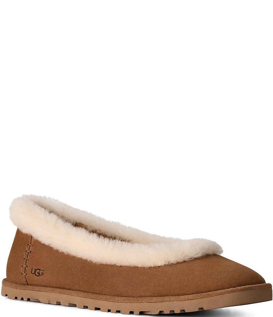 UGG Zora Suede Ballet Flats | Dillard's