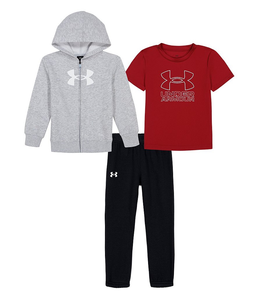 NWT Under Armour outlets jogger & tee set boys size 6