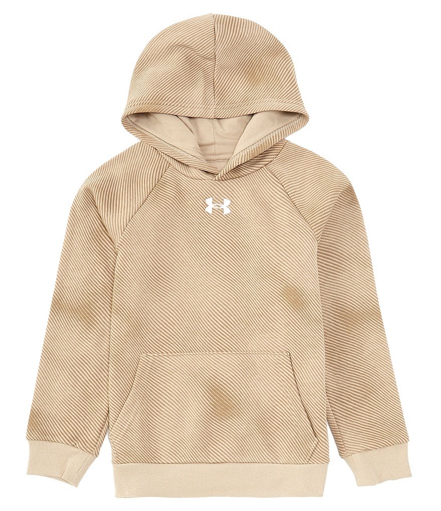  Under Armour boys Rival Fleece Printed Hoodie, (001) Black / /  White, X-Small: Clothing, Shoes & Jewelry