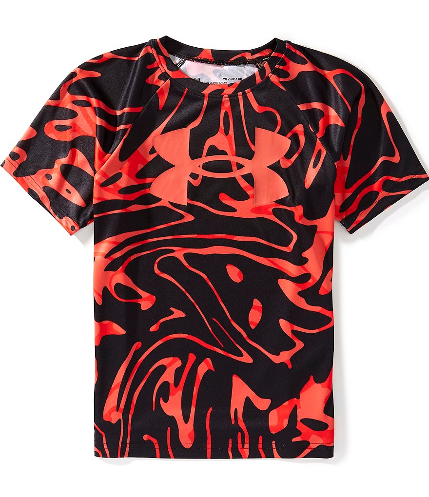 Under Armour Big Boys Short Sleeve Tech Big Logo Printed T-Shirt