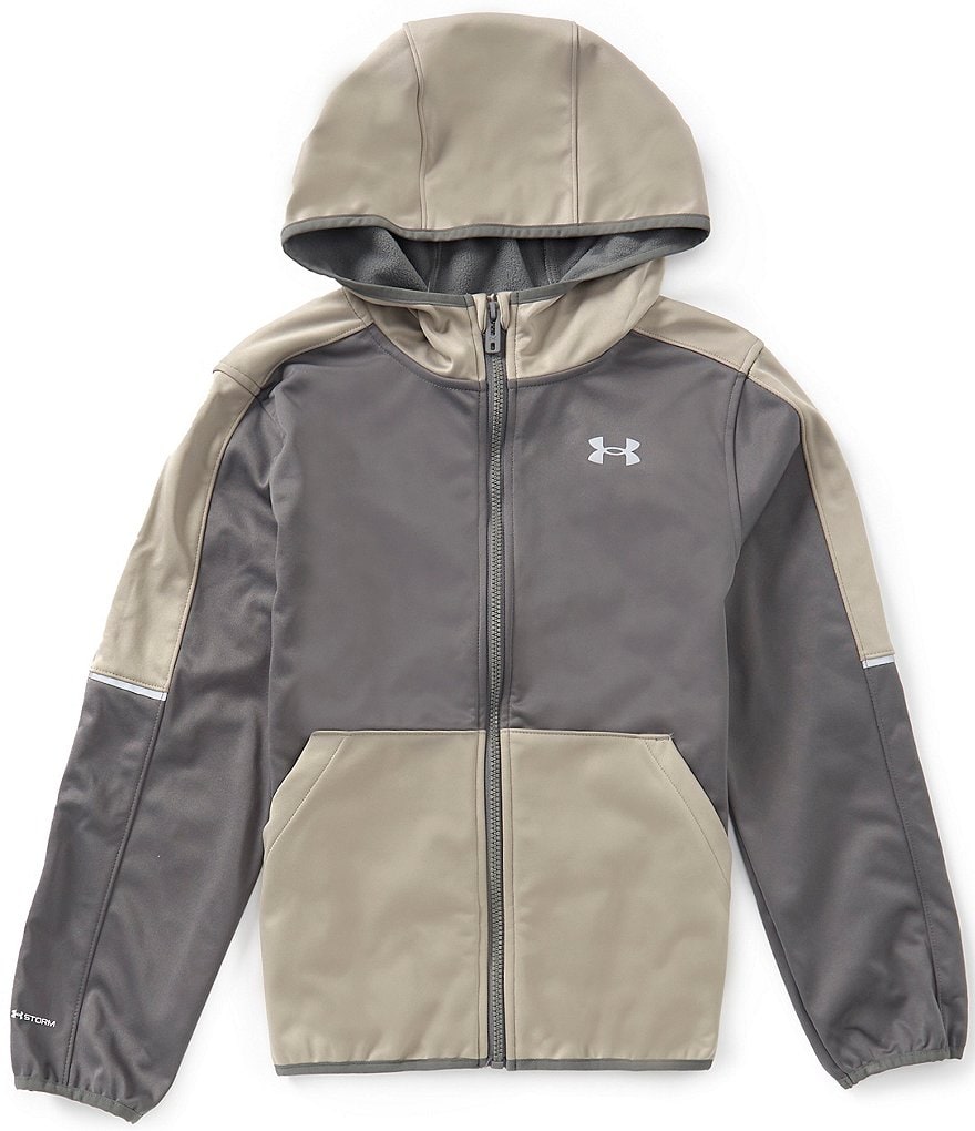 Under Armour Big Boys Long Sleeve Color Blocked Light Softshell Jacket