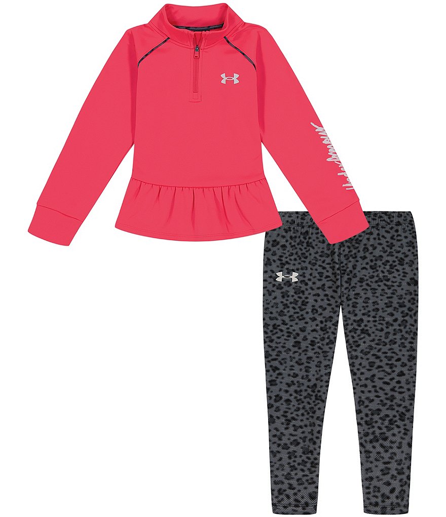 Under Armour Little Girls 2T-6X Long-Sleeve Camouflage-Ruffle