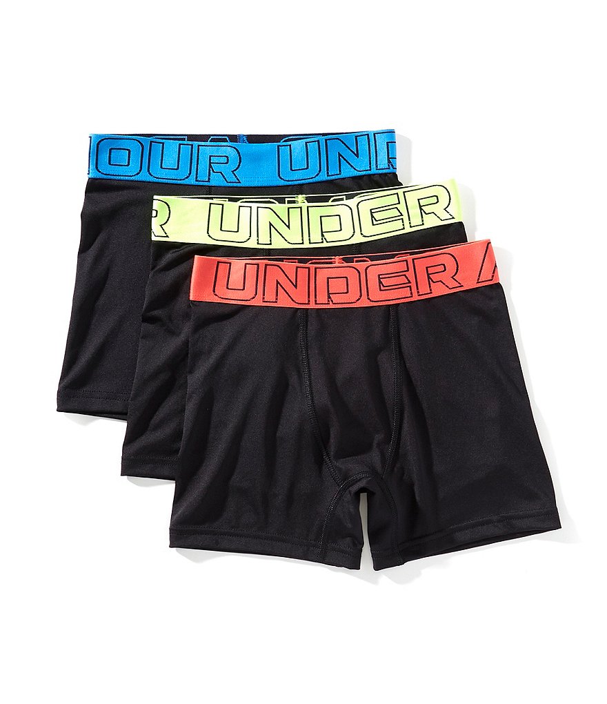 Under Armour Boys Performance Tech-Solid Boxers 3-Pack | Dillard's