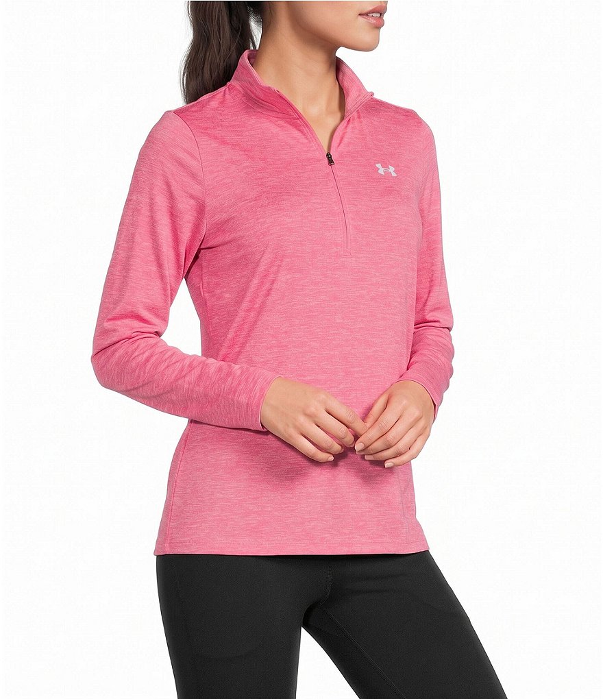 Tタイプ　 UNDER WEAR Under Armour Tech™ Twist 1/2 Zip Mock Neck Long Sleeve Top | Dillard's