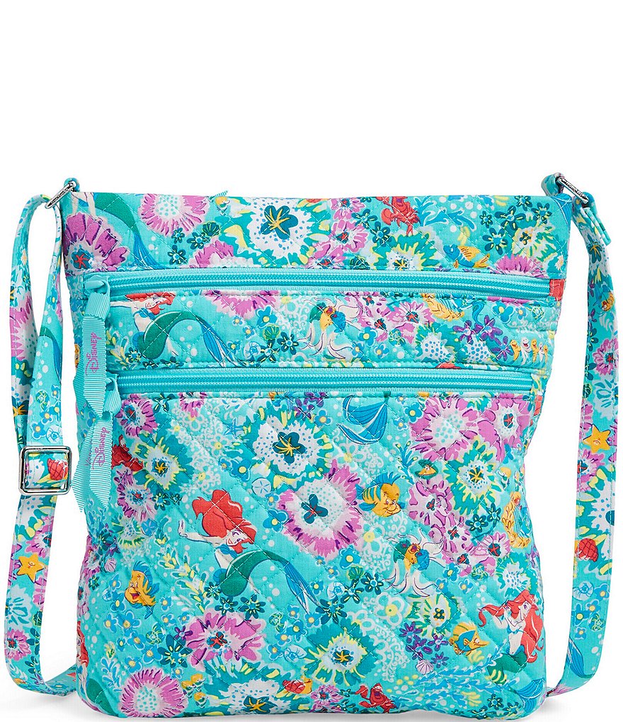 Vera Bradley Disney Collection The Little Mermaid Ariel Triple Zip Hipster Crossbody Bag Dillard s