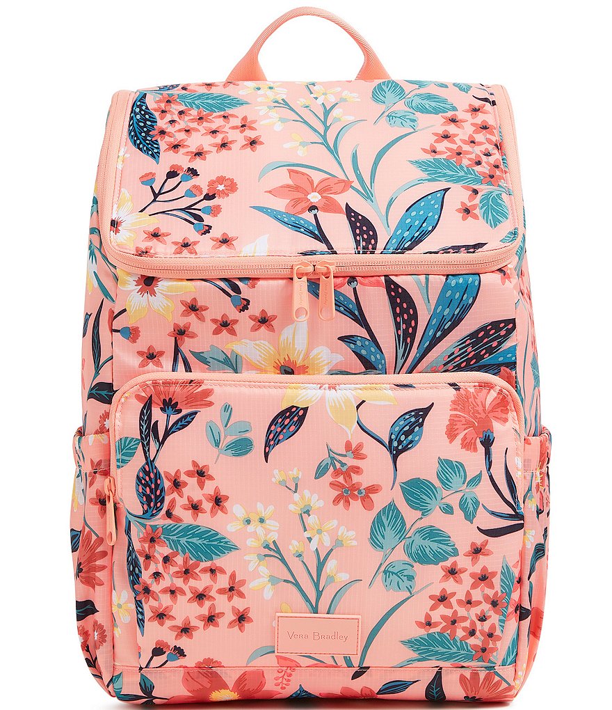 Vera Bradley Paradise Bright Coral Cooler Backpack | Dillard's