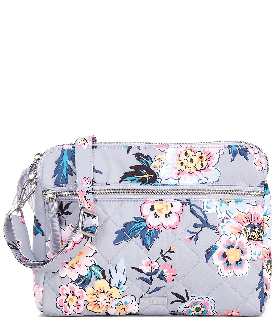 Vera Bradley Parisian Bouquet Triple Compartment Crossbody Bag | Dillard's