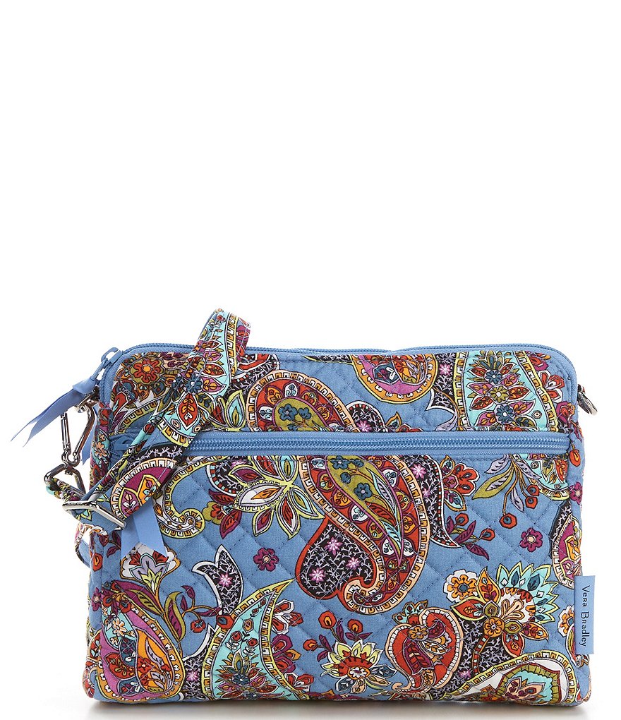 Vera Bradley Provence Paisley Triple Compartment Crossbody Bag | Dillard's