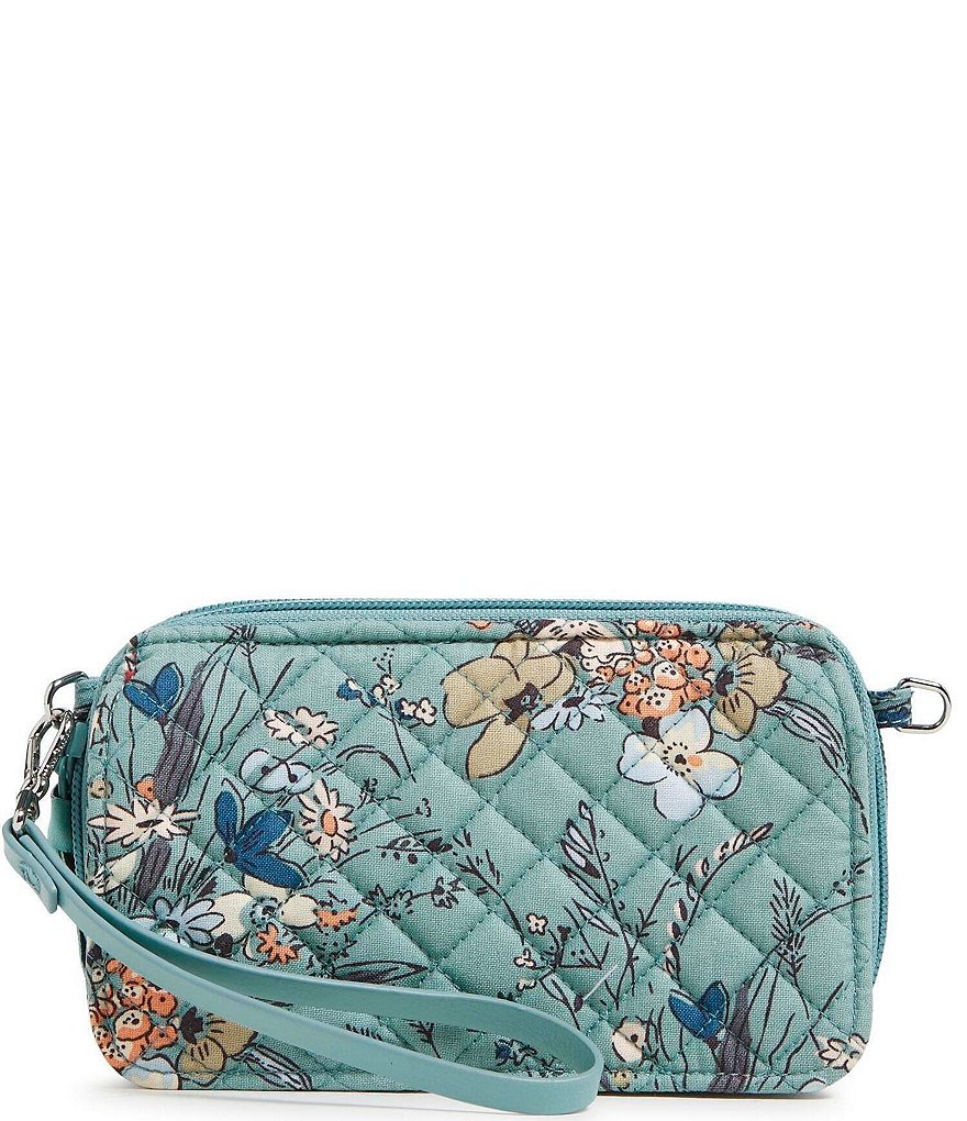 Vera Bradley Sunlit Garden Sage RFID All-In-One Crossbody Bag | Dillard's