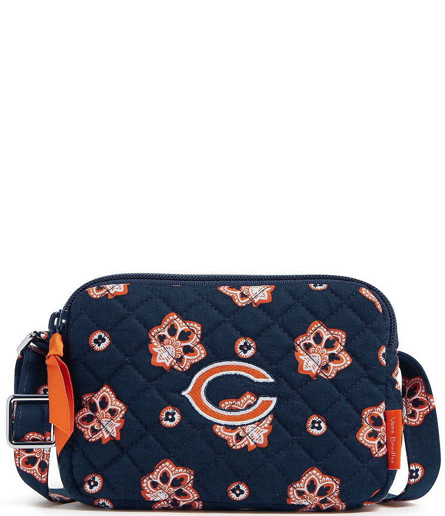 Vera Bradley x NFL Small Stadium RFID Crossbody Bag - Navy/Orange Chicago Bears