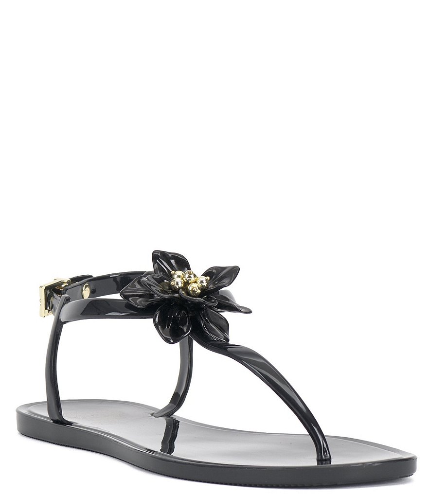 VINCE CAMUTO WOMENS Serafine Jeweled T-Strap Heel - Titanium