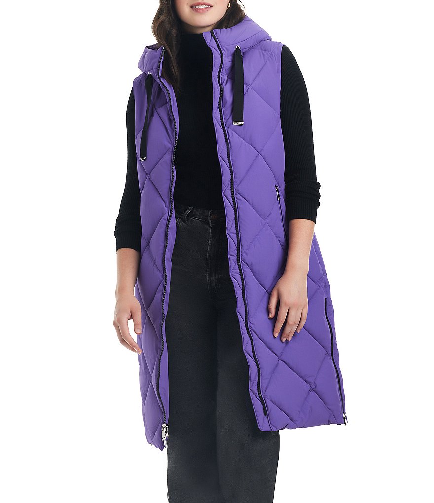 Purple on sale long vest