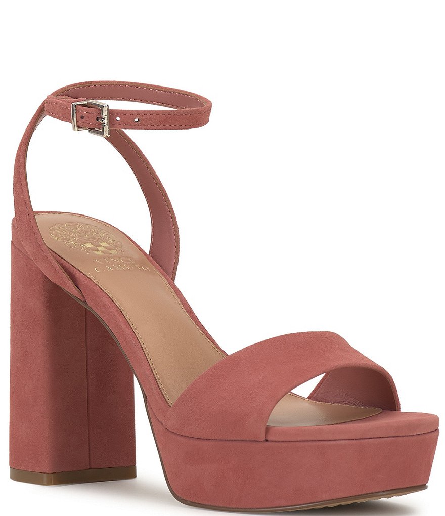 Vince Camuto Pendry Suede Ankle Strap Platform Sandals