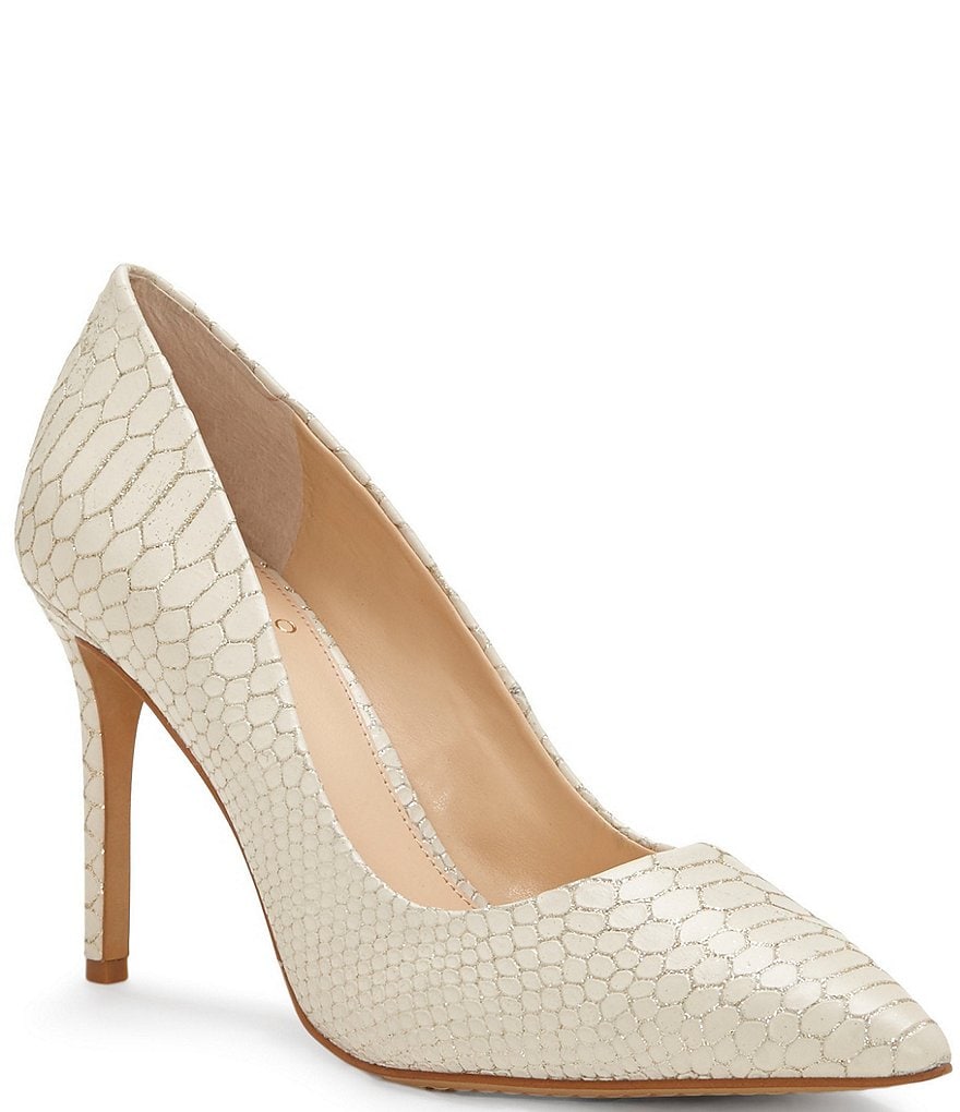 Vince camuto store snake print heels