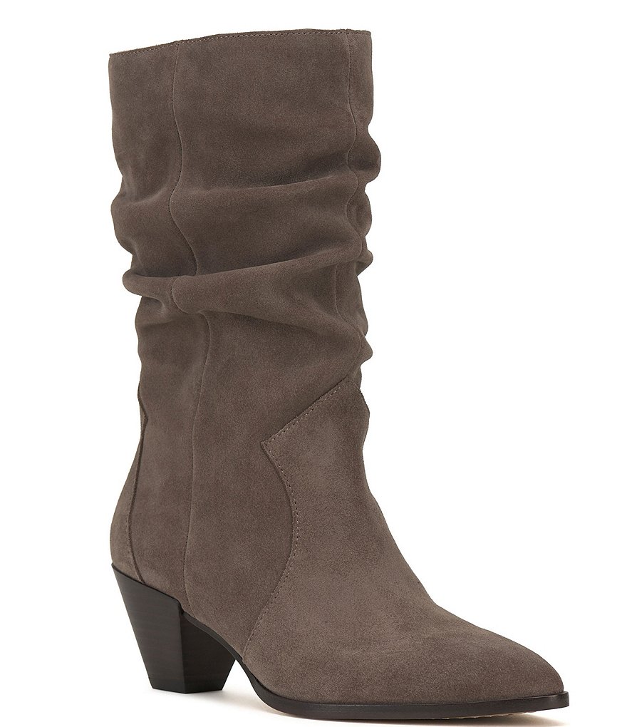 Vince camuto slouch clearance kitten heel booties