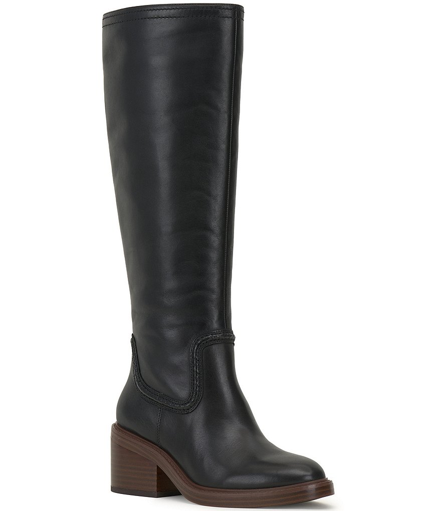 Vince Camuto Vuliann Leather Tall Boots | Dillard's