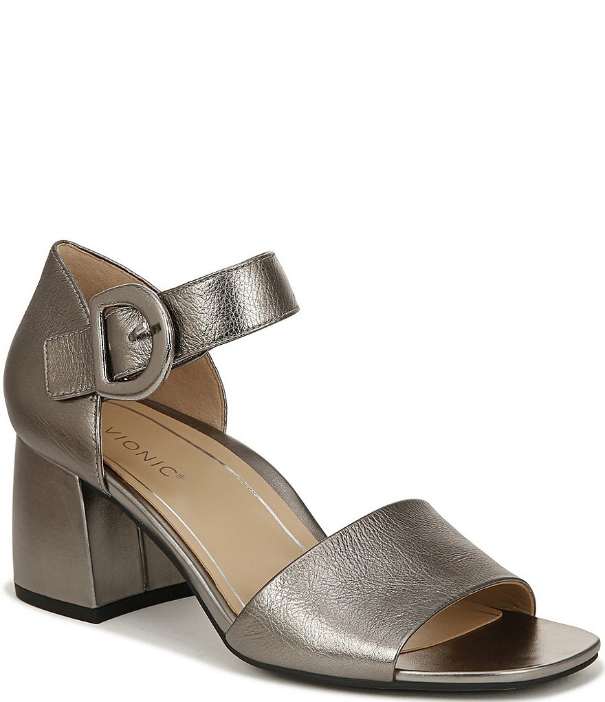 Vionic Chardonnay Metallic Leather Dress Sandals Dillard s