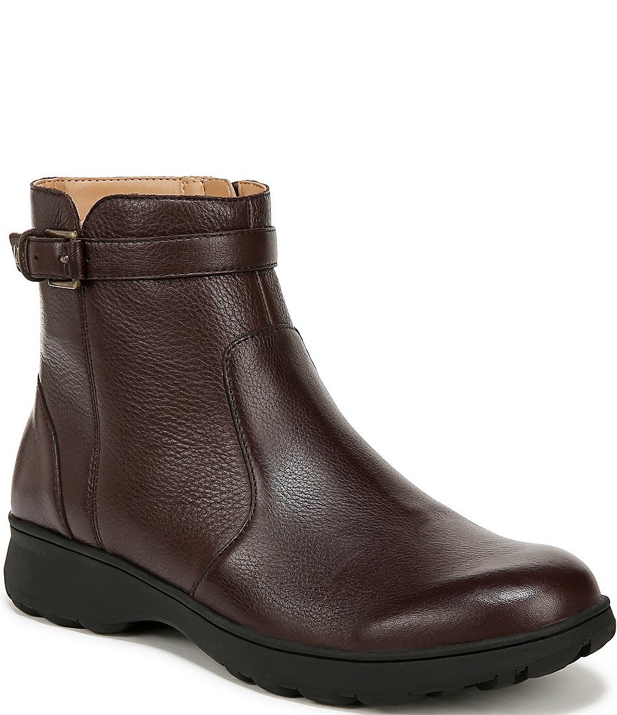 Vionic Redding Leather Buckle Ankle Booties Dillard s