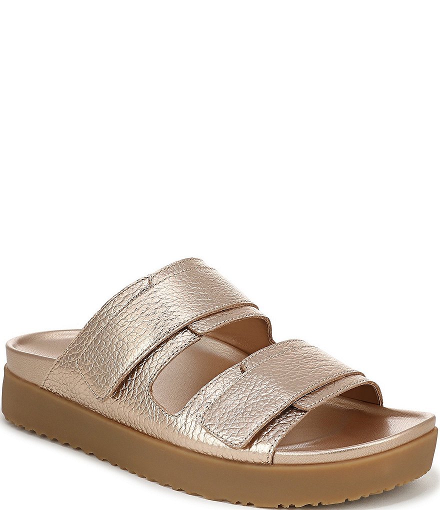 Vionic Riviera Leather Banded Slide Sandals | Dillard's