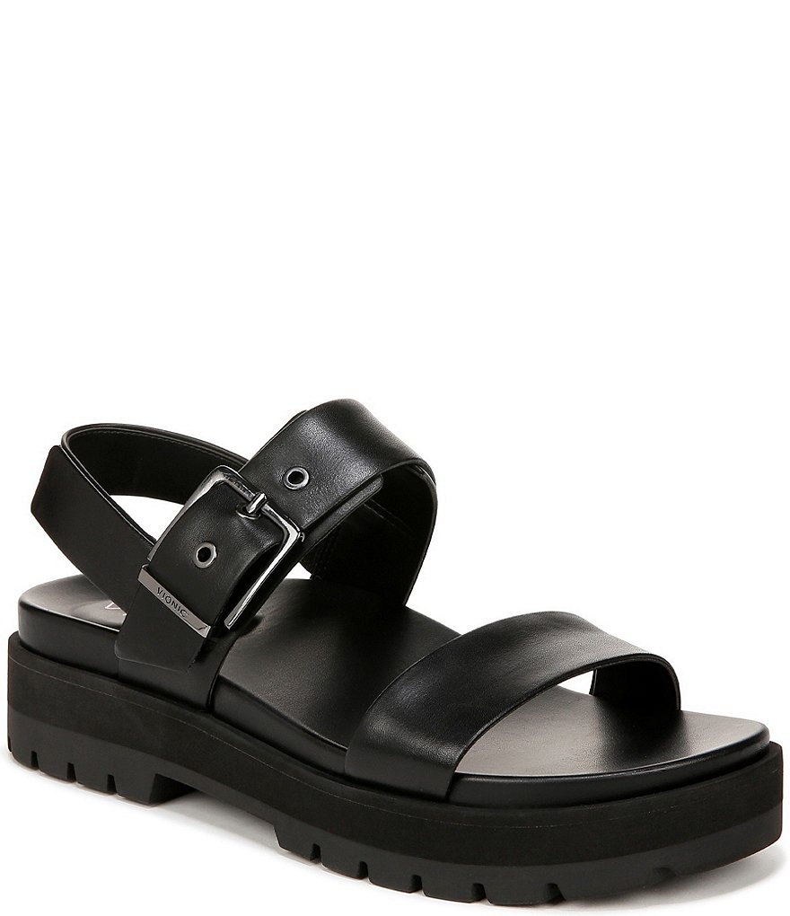 Vionic Torrance Leather Lug Sole Platform Sandals | Dillard's