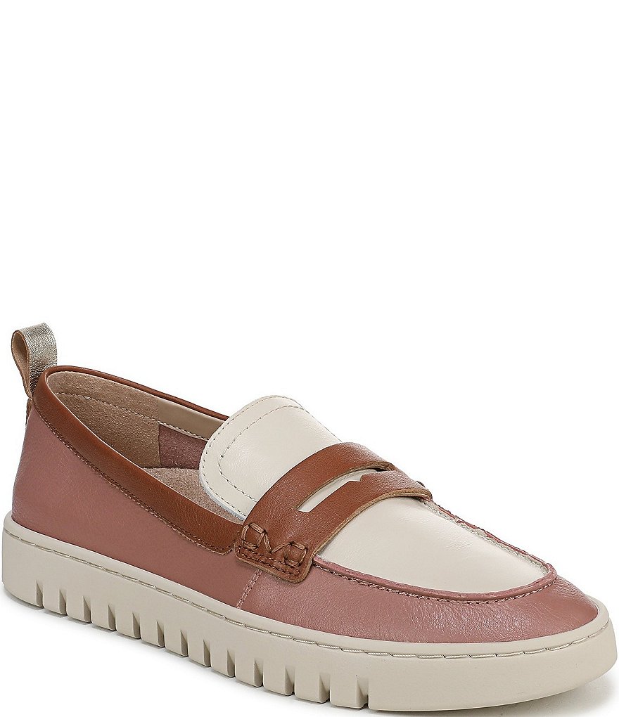Vionic Uptown Colorblock Leather Packable Penny Loafers Dillard's