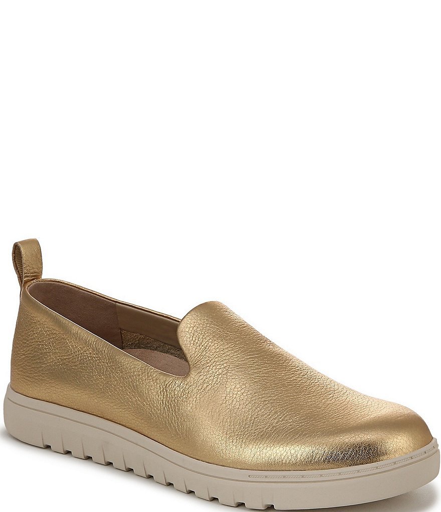 Vionic Uptown Gold Leather Platform Loafers Size 12M NWT Orthotic Comfort Uptown Loafer main image 2