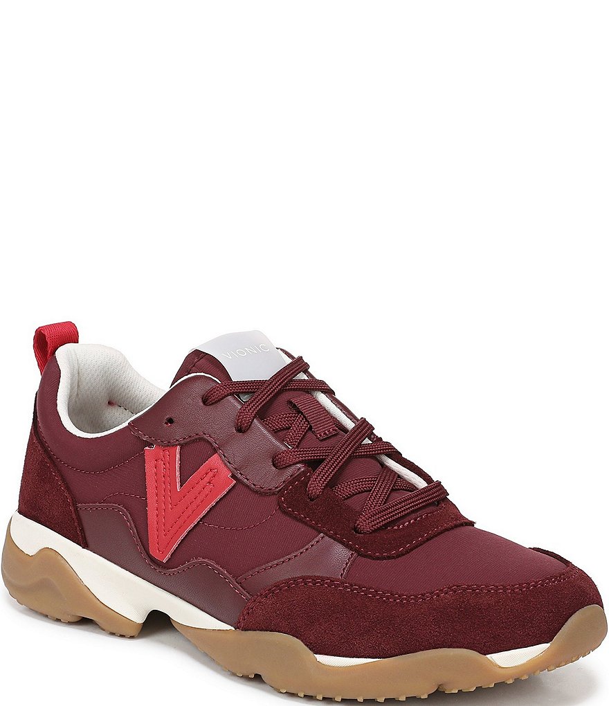 Vionic Walk Slim Glide Sleek Leather Lace Up Sneakers | Dillard's