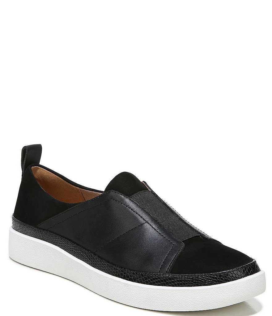 vionic black slip on sneakers