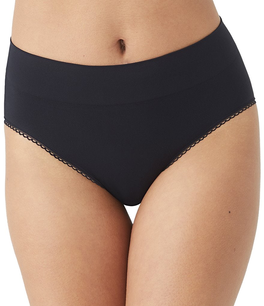 Wacoal Women's B-Smooth High-Cut Panty, Black, S 