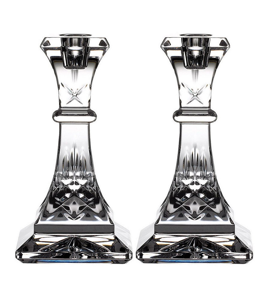 Waterford Crystal Lismore Candlestick, Set of 2