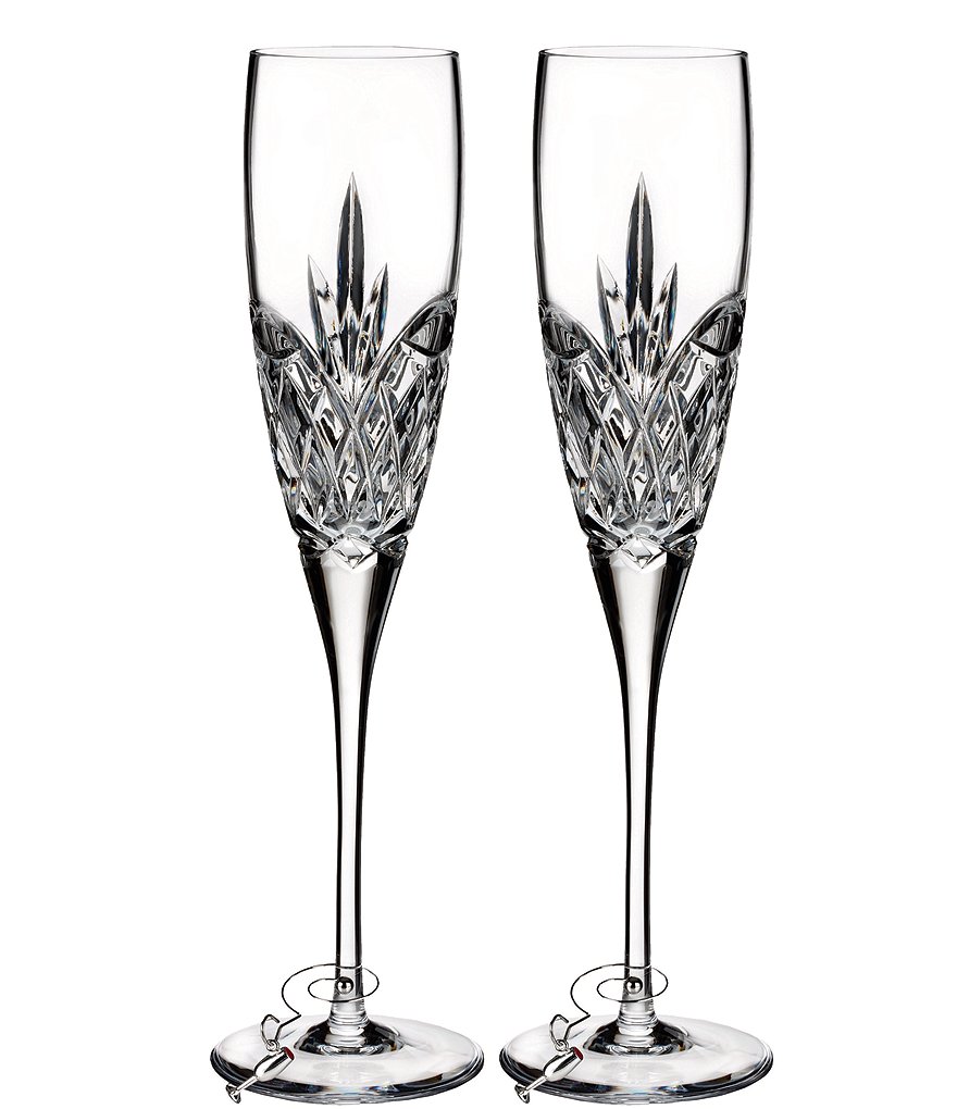 Waterford Love Forever Crystal Wedding Toast Flute Pair | Dillard's