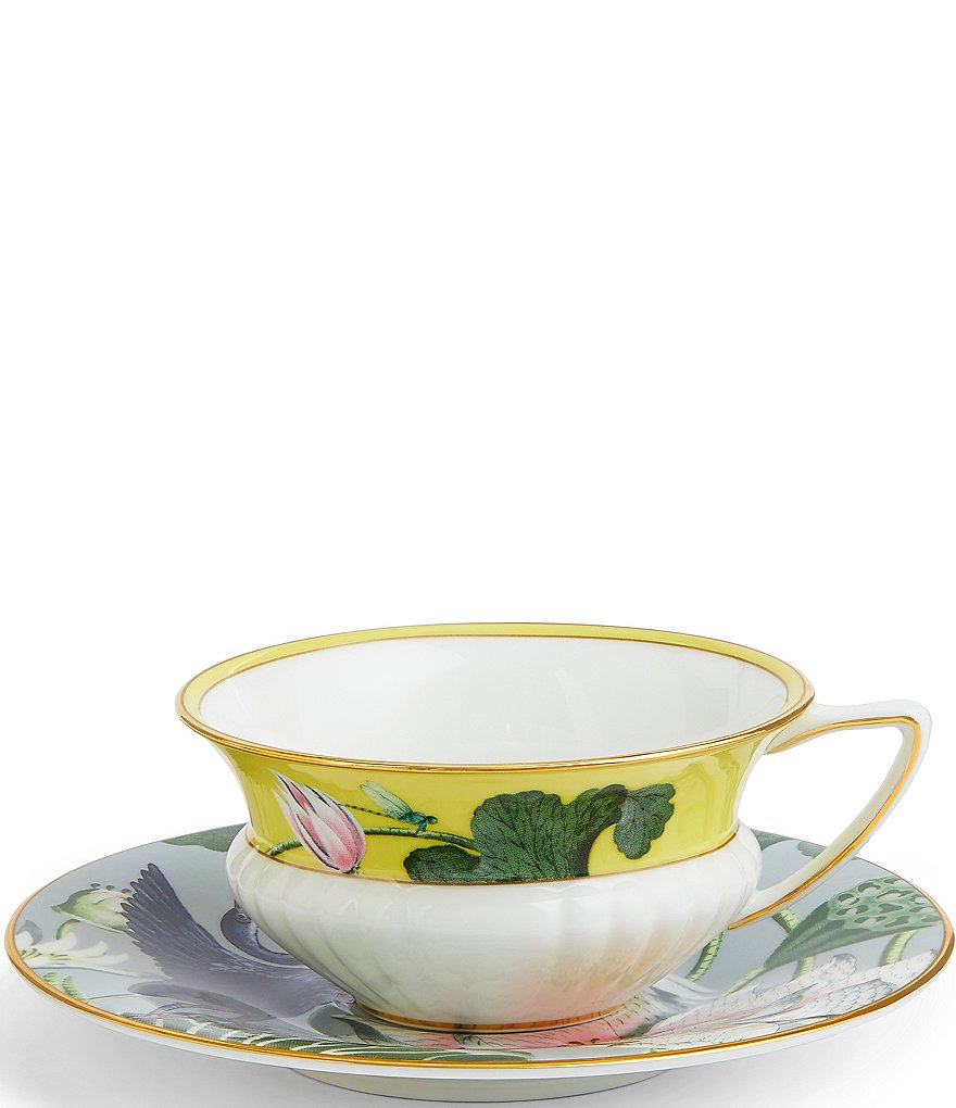 Wonderlust Teacup and Saucer (Set of 4)