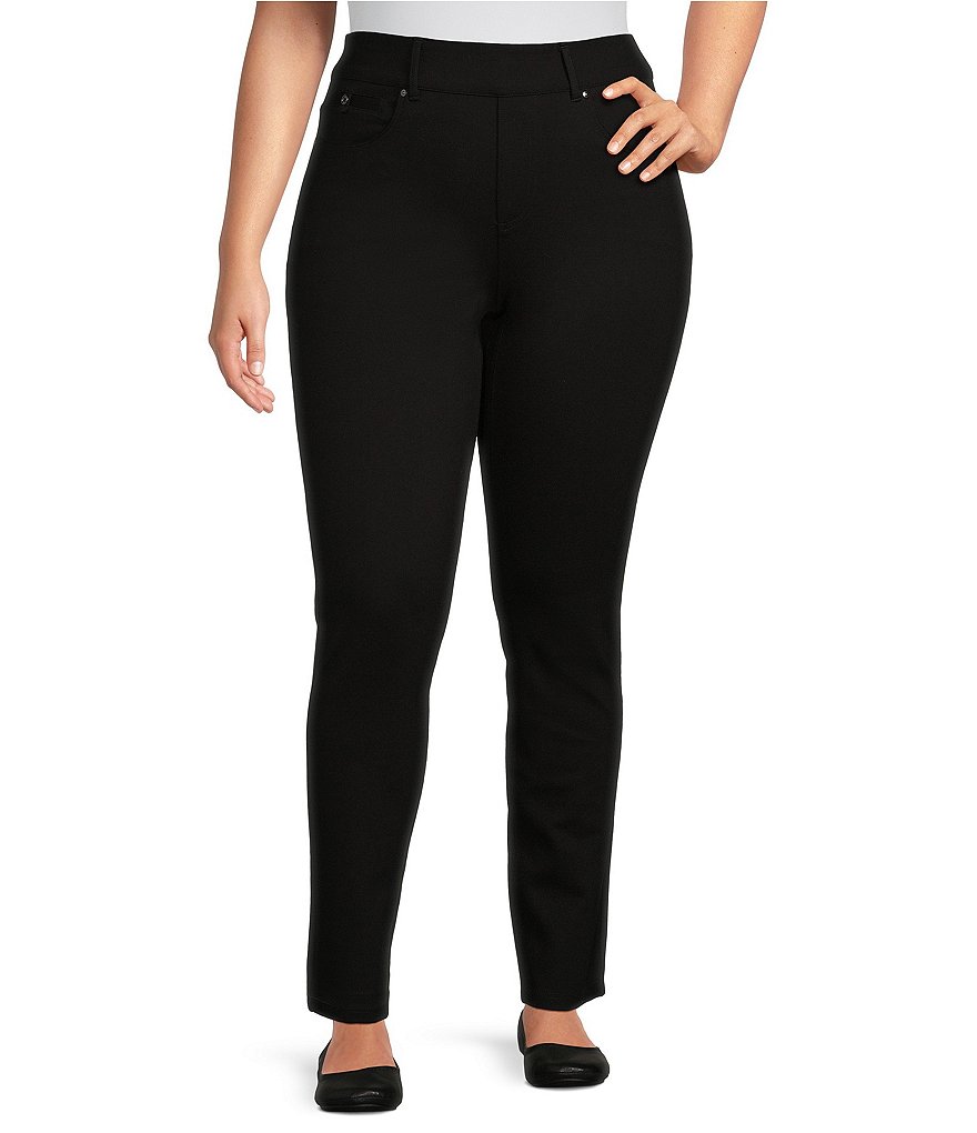 Westbound Plus Size the HIGH RISE Skinny Full Length Pull-On Pants ...